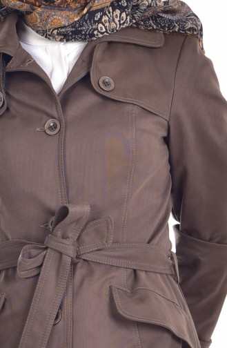 Dark Khaki Trench Coats Models 0613-01
