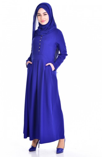 Saxon blue İslamitische Jurk 0113-03