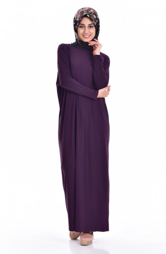 Bat Sleeve Abaya 1780-06 Purple 1780-06
