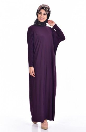 Bat Sleeve Abaya 1780-06 Purple 1780-06