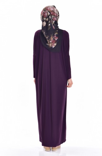 Bat Sleeve Abaya 1780-06 Purple 1780-06