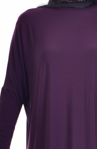 Bat Sleeve Abaya 1780-06 Purple 1780-06