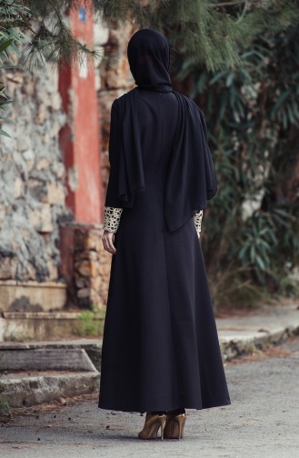 Laced Evening Dress 3019-05 Black 3019-05