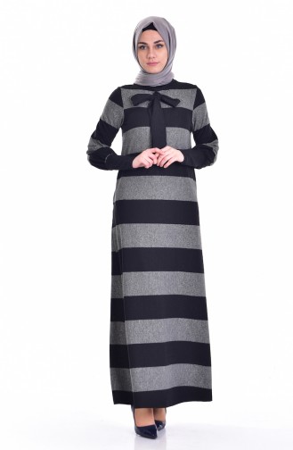 Lace Detailed Dress 1554-01 Black 1554-01
