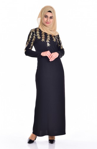 Robe Hijab Noir 3339-01