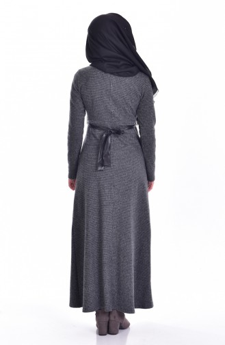 Kleid mit Gürtel 2154-01 Anthrazit 2154-01