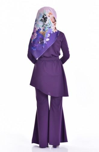 Tunic & Trousers Suit 3001-02 Purple 3001-02