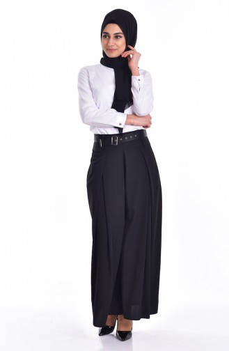 Trousers Skirt with Belt 4230-05 Black 4230-05