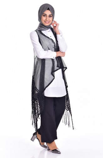 Dantel Yelek 0571-05 Siyah