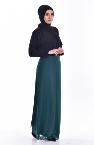 Skirt with Lacing 5136-05 Emerald Green 5136-05