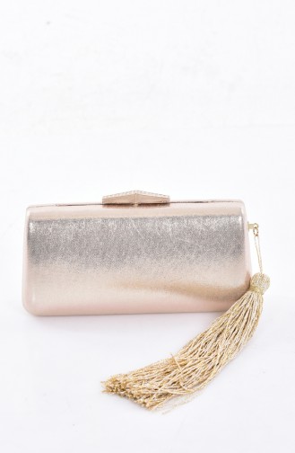 Gold Colour Portfolio Hand Bag 0792-01