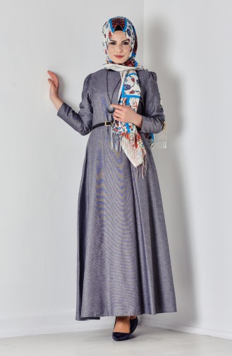 Robe Hijab Gris 5729-05