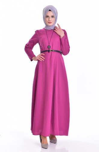 Dusty Rose Hijab Dress 5729-02