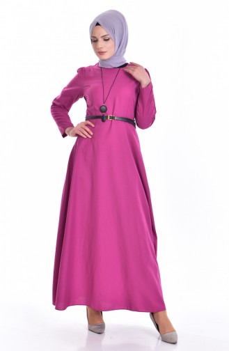 Dusty Rose Hijab Dress 5729-02