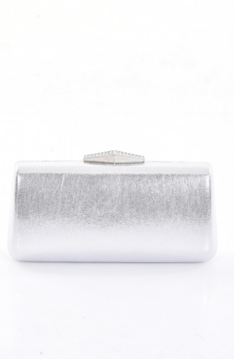 Silver Gray Portfolio Hand Bag 0792-02