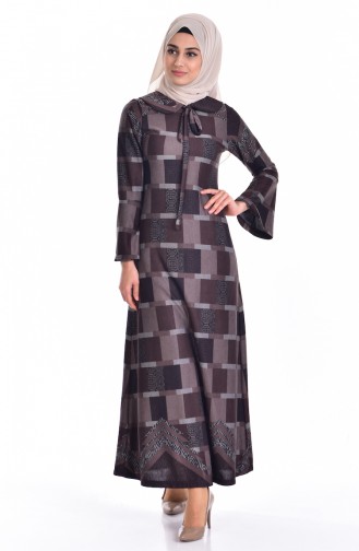 Robe Hijab Vison Foncé 5111-03