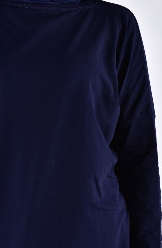 Navy Blue Combed Cotton 0413-04