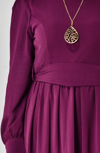 Purple Hijab Dress 50103-03