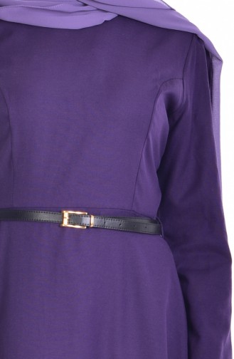 Purple Hijab Dress 5729-04