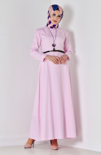 Powder Hijab Dress 5729-01
