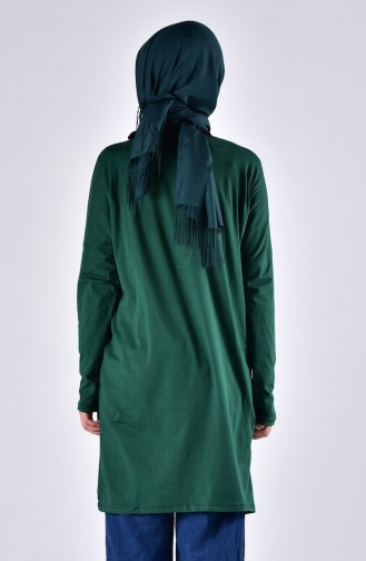 Sefamerve Oversize Hijab Tunika 0413-02 Grün 0413-02