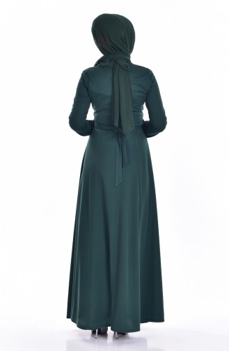 Pearl Belt Dress 1855-06 Emerald Green 1855-06