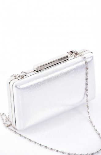 Silver Gray Portfolio Hand Bag 0250-02