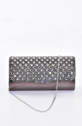 Sac de Soirée avec Pierre Carré pour Femme 0487-03 Platine 0487-03