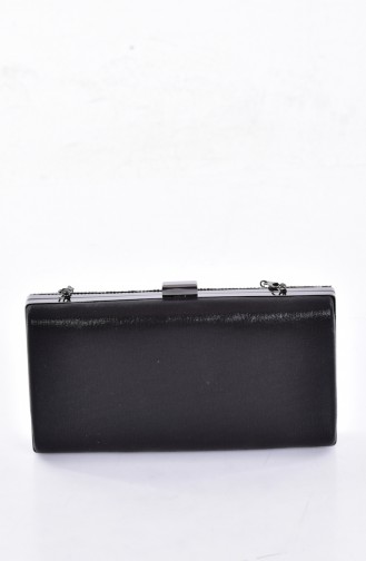 Ladies Evening Bag with Stones 0798-03 Black 0798-03