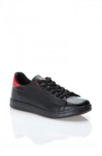 Kadın Spor Ayakkabı 8VXM60411-01 Siyah Kırmızı