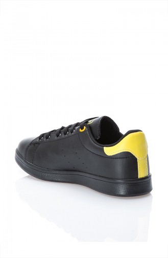 Kadın Spor Ayakkabı 8VXM60411-07 Siyah Sarı
