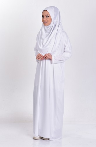 Robe de Prière Blanc 0900-08