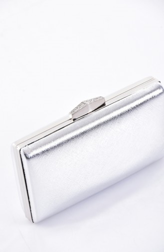 Ladies Evening Bag 0273-03 Prada Silver 0273-03