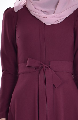 Dark Purple İslamitische Jurk 3019-01