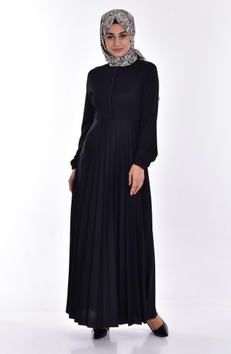 Black Hijab Dress 8099-02