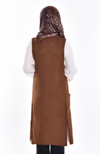 Cepli Triko Yelek 1116-02 Taba