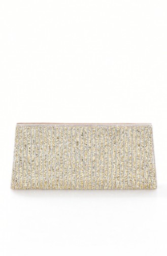 Ladies Evening Bag with Stones 0457-01 Gold 0457-01