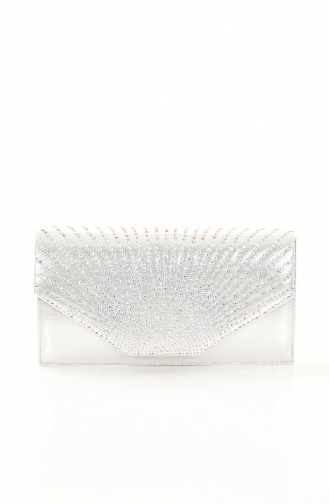 Ladies Evening Bag 0430-02 Silver 0430-02