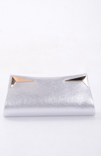 Ladies Evening Bag 0433-02 Silver 0433-02