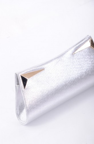 Ladies Evening Bag 0433-02 Silver 0433-02