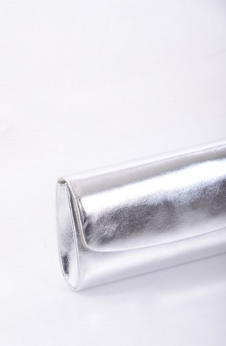 Silver Gray Portfolio Hand Bag 0477-02