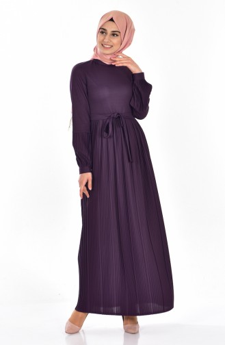 Purple Hijab Dress 1856-01