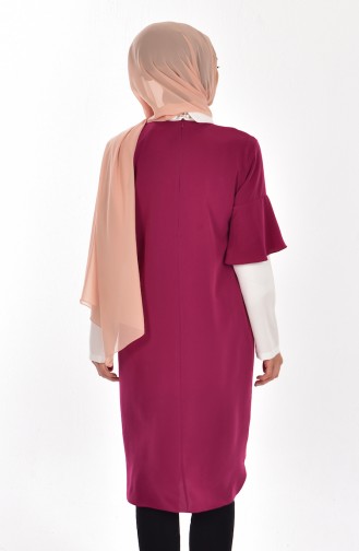 Tunique avec Collier Garnie 4011-02 Plum 4011-02