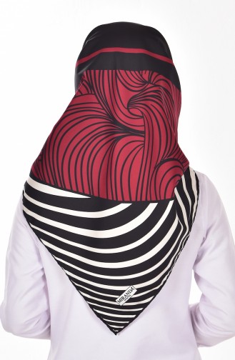 Claret red Hoofddoek 01