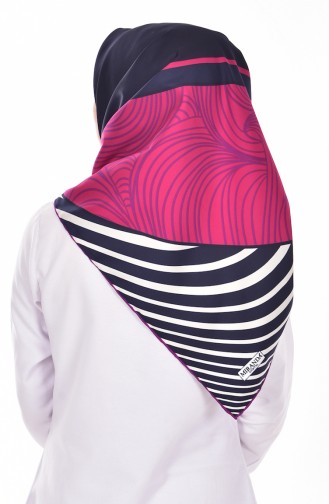 Dark Fuchsia Hoofddoek 12