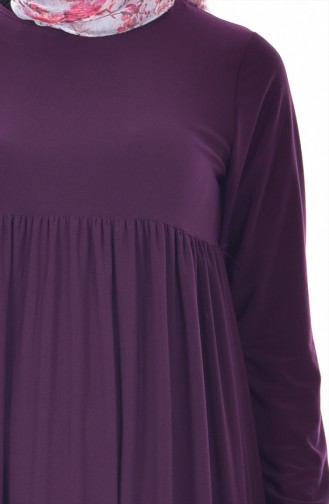 Purple Hijab Dress 1852-02