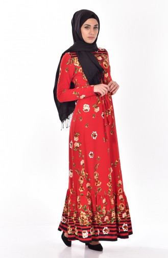 Hijab Kleid 5154-05 Rot 5154-05