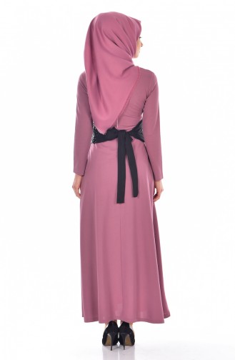 Dusty Rose Hijab Dress 2156-04