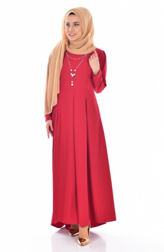 Robe Long a L`arriere 4098-09 Rouge 4098-09