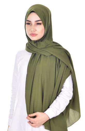 Karaca Soft Medine Silk Shawl 90431-21 Dark Khaki 21